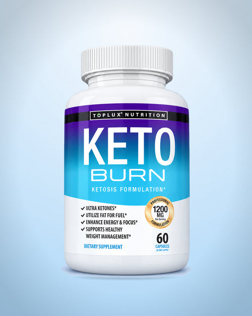 Frasco de Keto Burn, suplemento en cápsulas